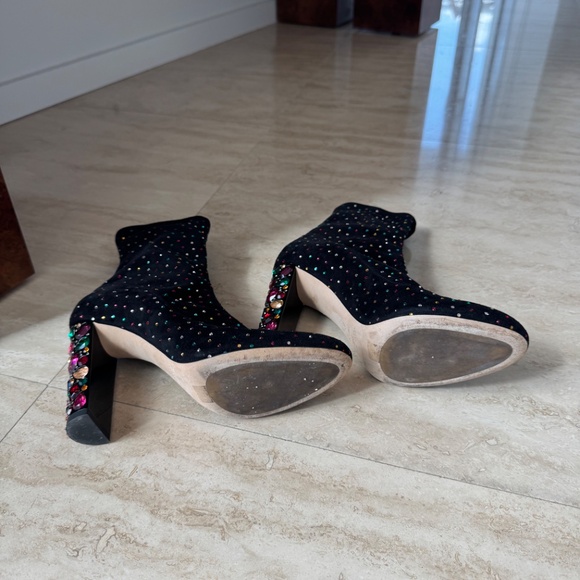 Crystal Embellished Jimmy Choo Ankle Boots - Picture 6 of 7
